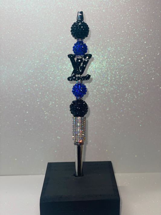LV Designer extended rhinestone pen
