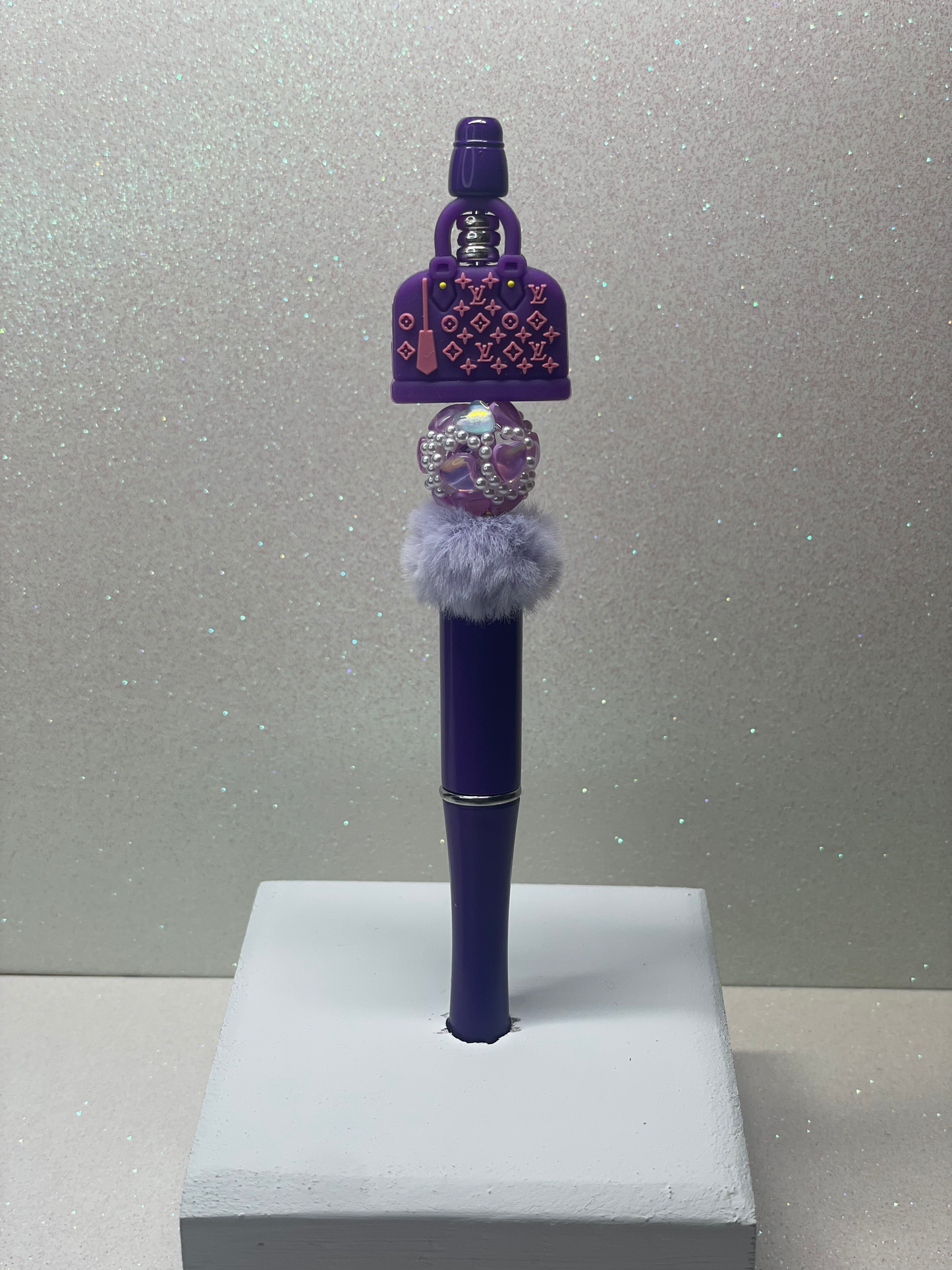 LV Purse purple pen