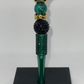Caldron green rhinestone pen