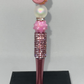 Seahorse pink rhinestone pen