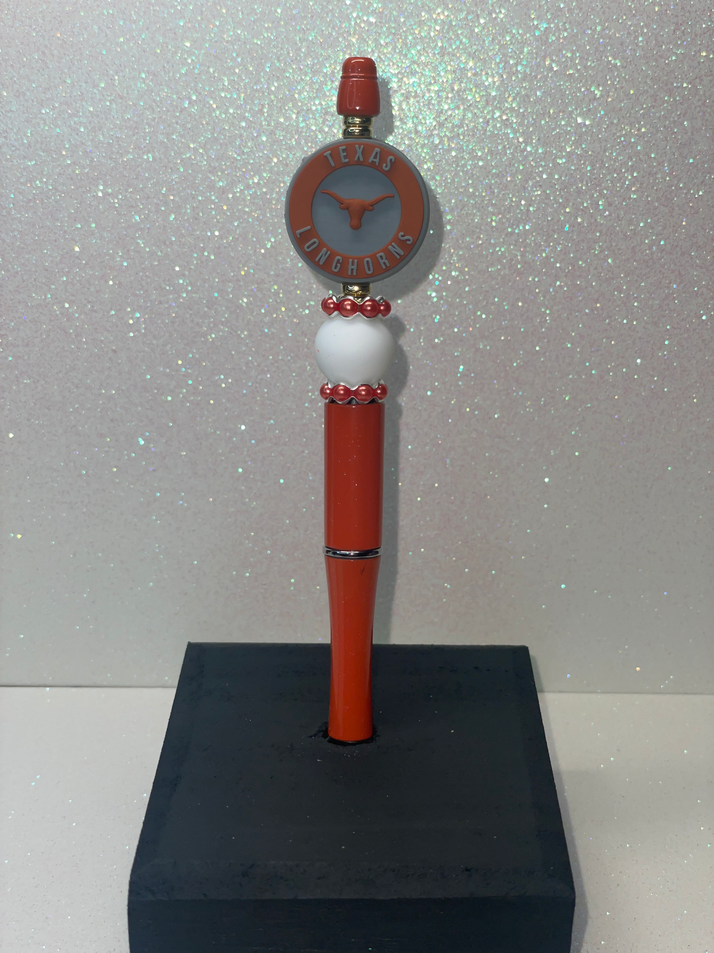 T Longhorns orange pearl pen