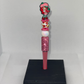 Strawberry girl pink rhinestone pen