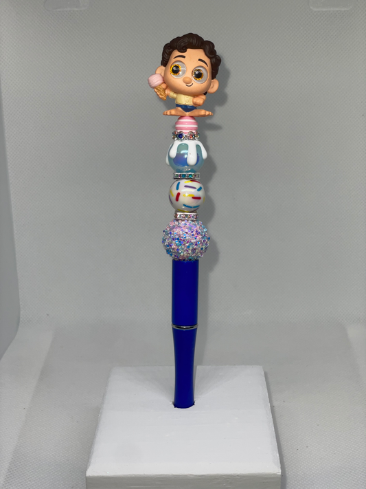 Luca doorable blue pen