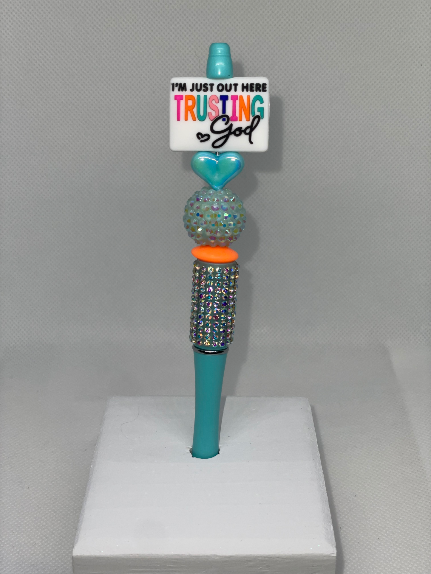 Trusting God rhinestone pen