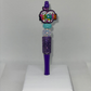 Teacher colorful apple rhinestone purple pen