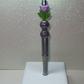 3D Purple Rose silver pen