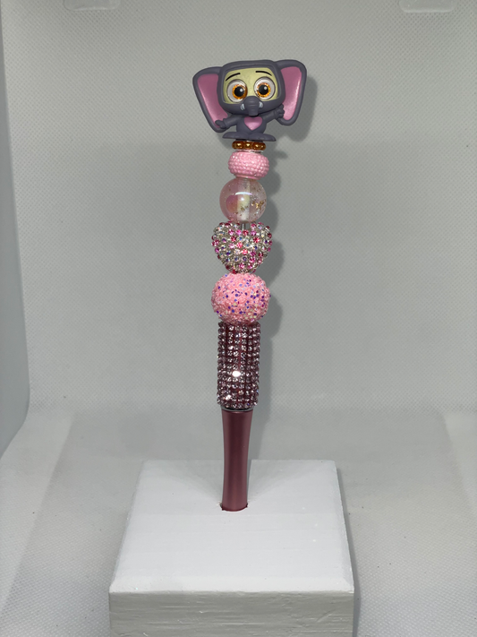 Finnick doorable pink rhinestone pen