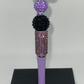 Ghost coffee purple rhinestone pen
