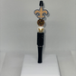 NO Saints black rhinestone pen