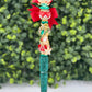 Ariel Teal Rhinestone pen with charms