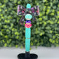 Teal & Pink Ghostface Bow pen