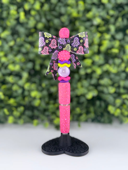 Neon Ghosts Bow pen