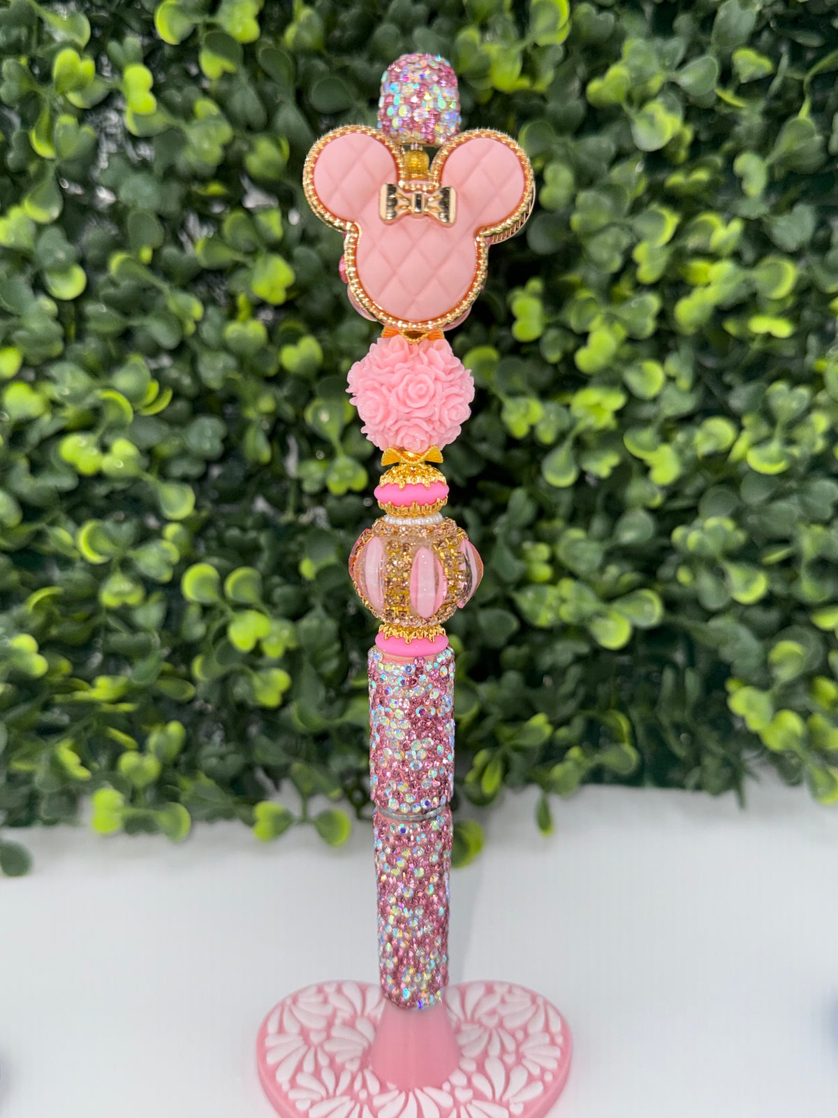 Pink Fancy Mickey Rhinestone pen