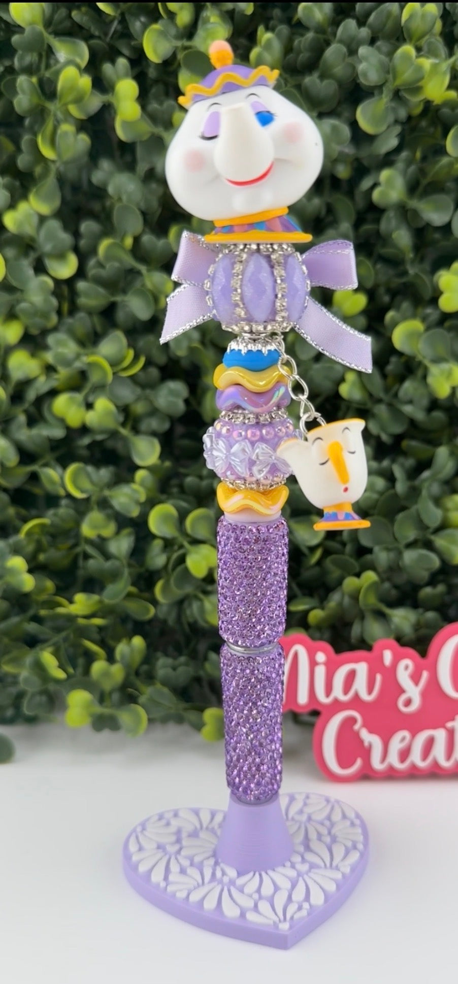 Mrs. Potts and Chip Rhinestone pen