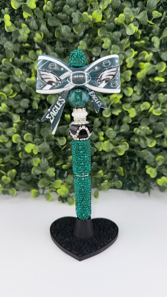 Eagles Bow Rhinestone Pen