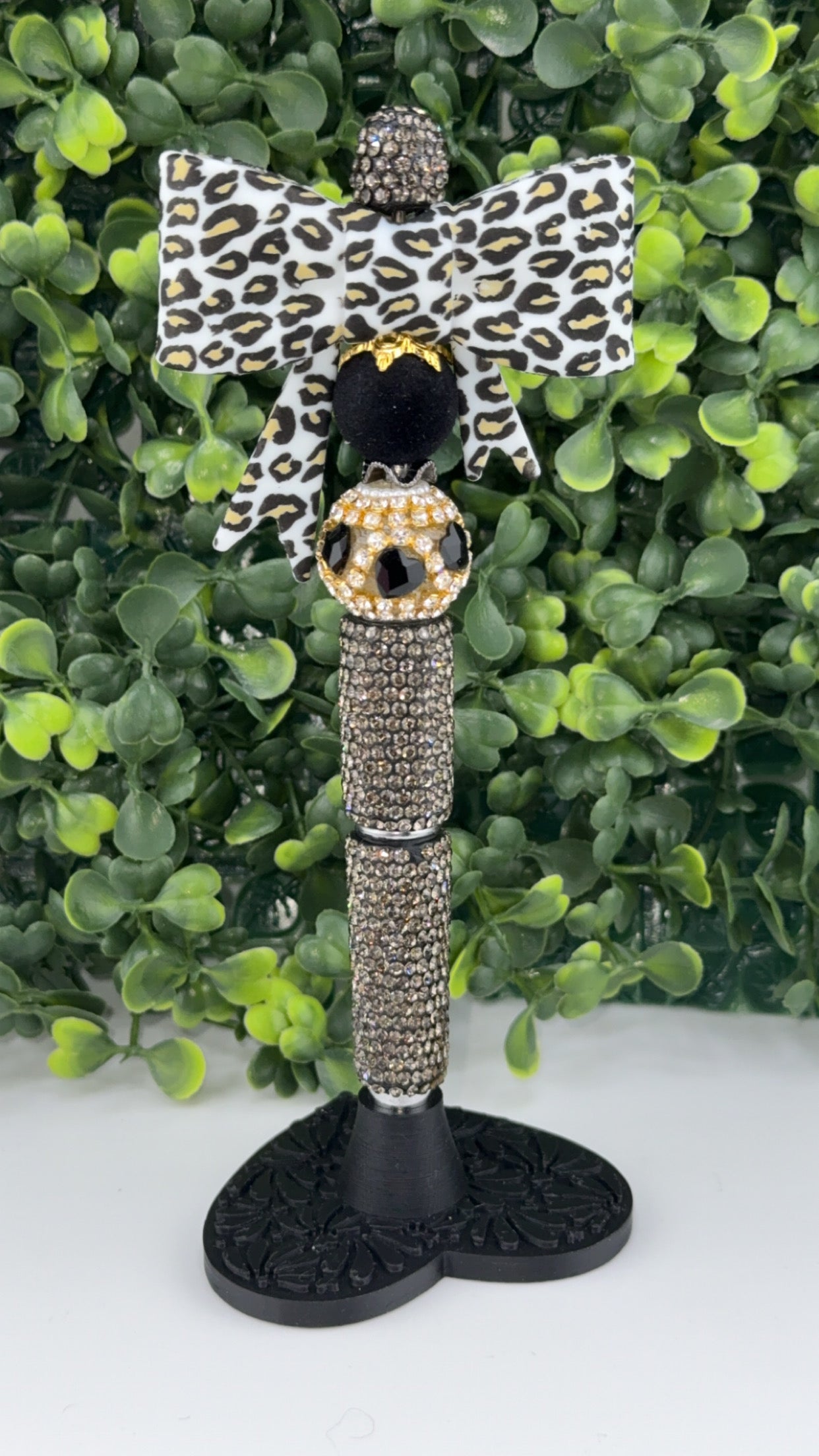 Leopard print Bow