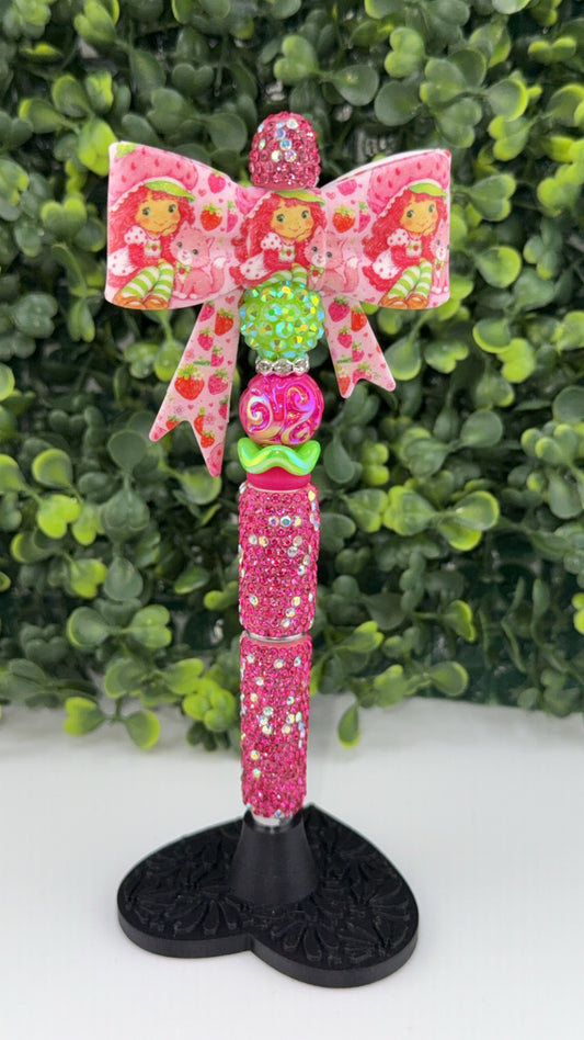 Hot Pink Strawberry Bow