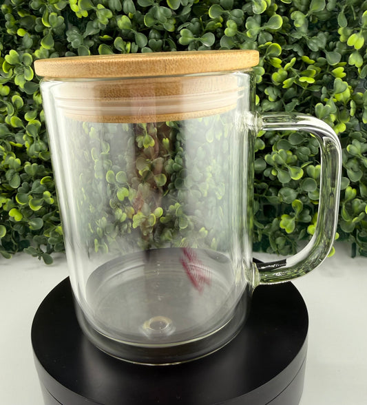 15oz Glass Snowglobe Mug