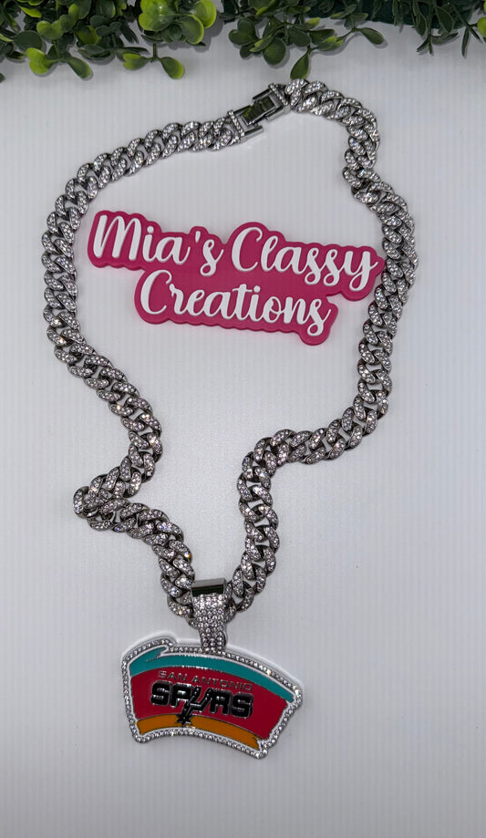 Spurs Bling Necklace
