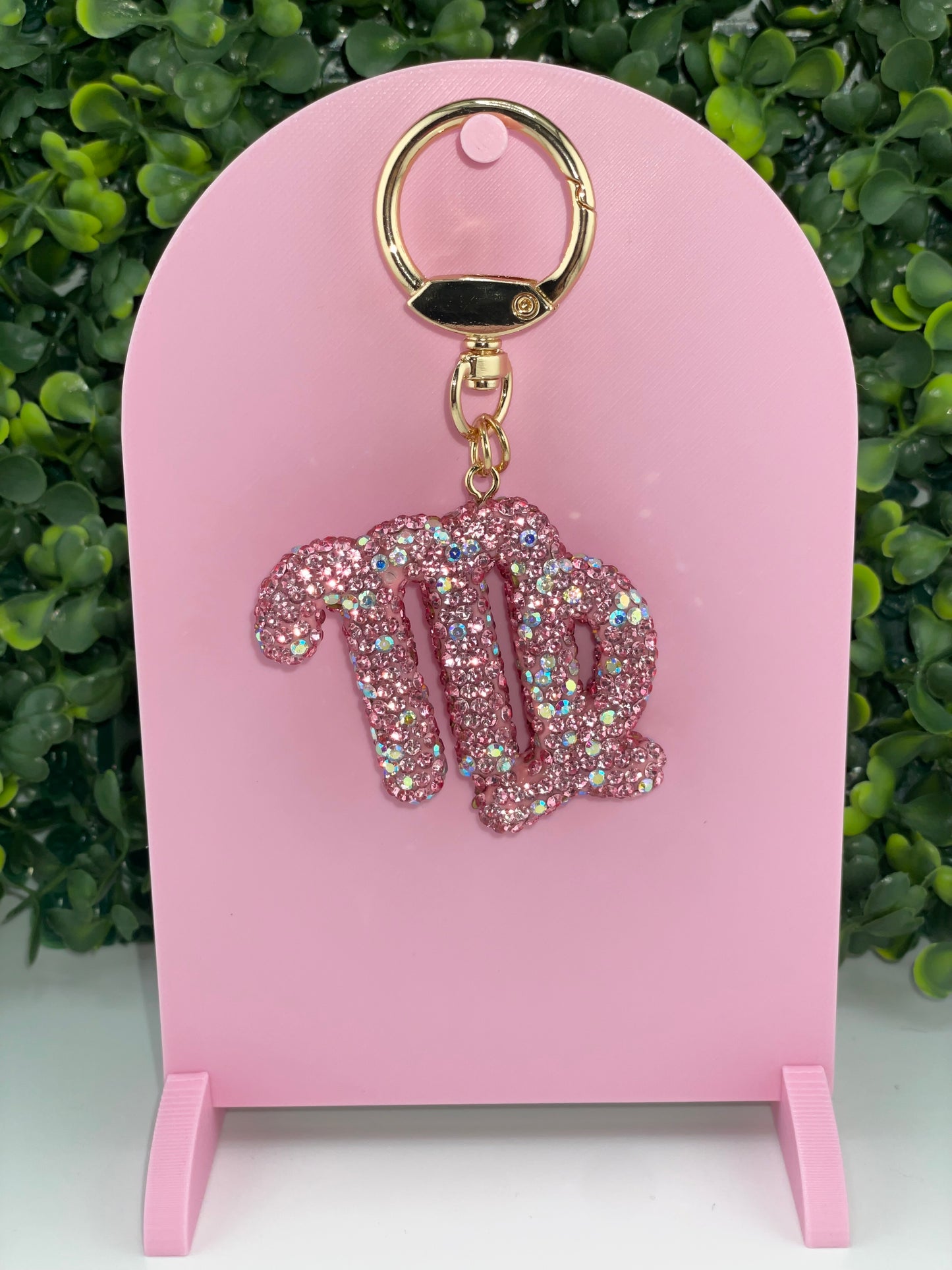 Zodiac Rhinestone Keychain