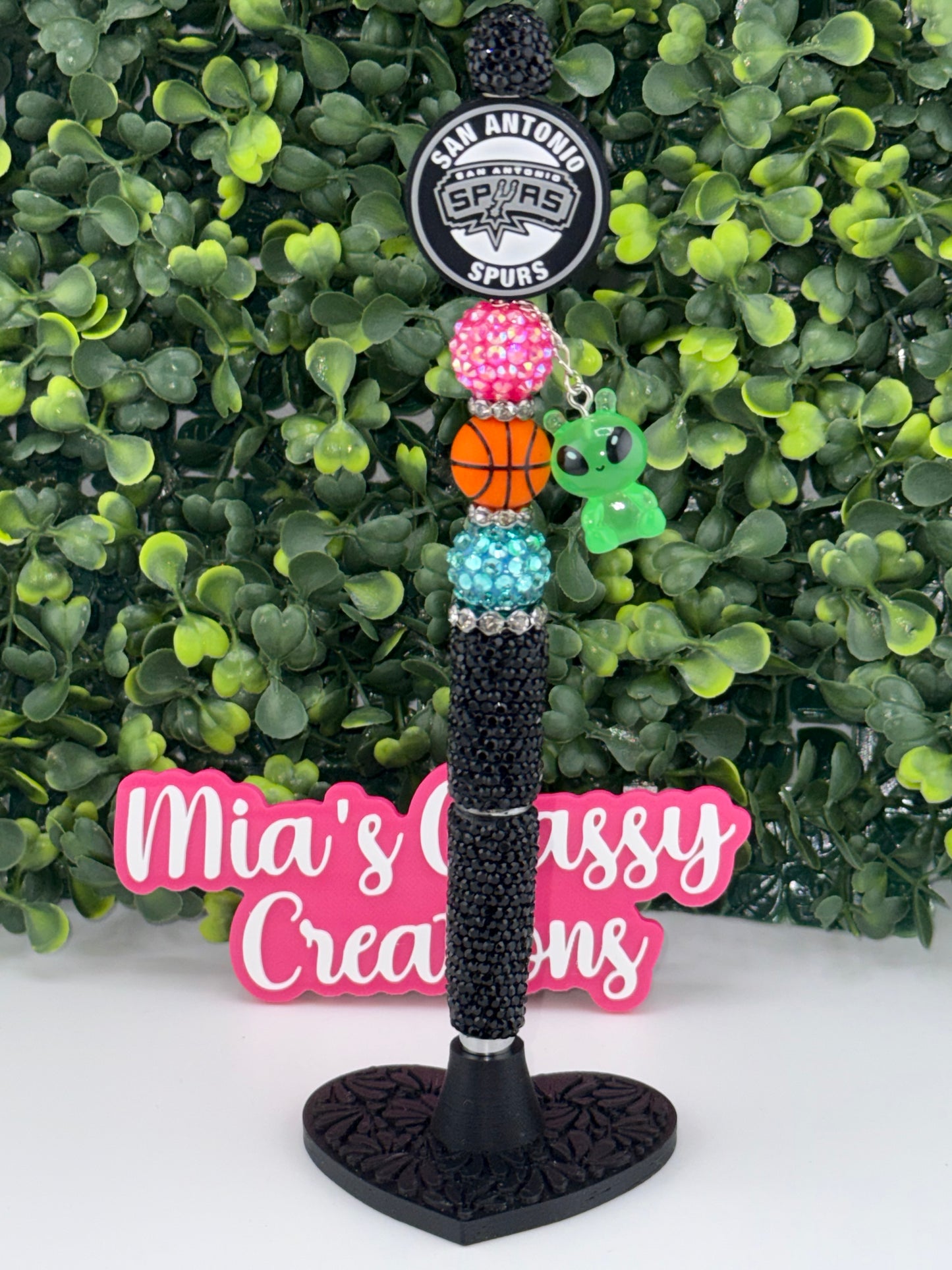 Spurs Rhinestone with Alien