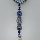 Flower blue Badge Reel