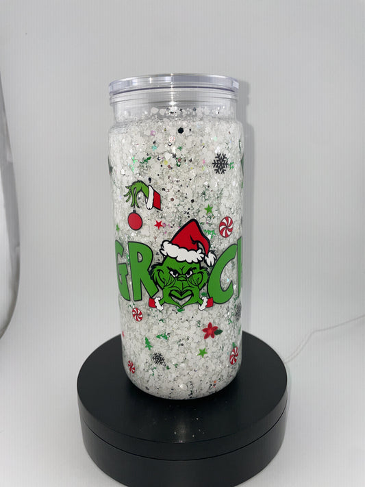 Grinch White Snowglobe