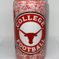 T Longhorns confetti snow globe