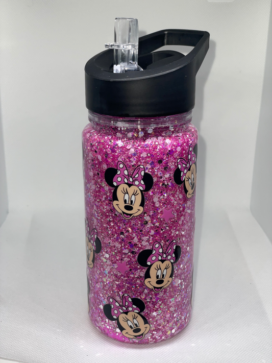 M Mouse pink sippy